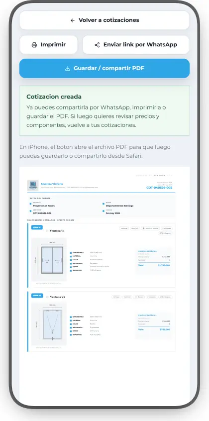 Paso 4: PDF generado listo para compartir